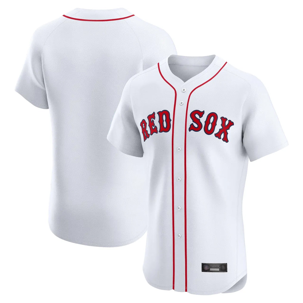 MATTH B.Red Sox Blank Player White Limited Elite Home Game Stitched Jerseys