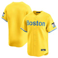 MATTH B.Red Sox Blank Player Yellow Limited Home Game Stitched Jerseys