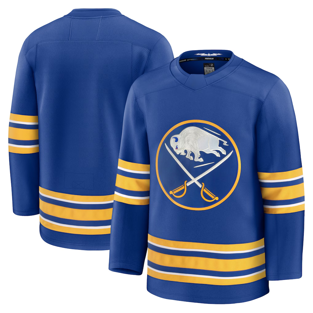 MATTH B.Sabres Royal Home Premium Stitched Jerseys