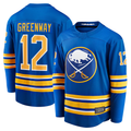 MATTH B.Sabres #12 Jordan Greenway Royal Home Breakaway Stitched Jerseys