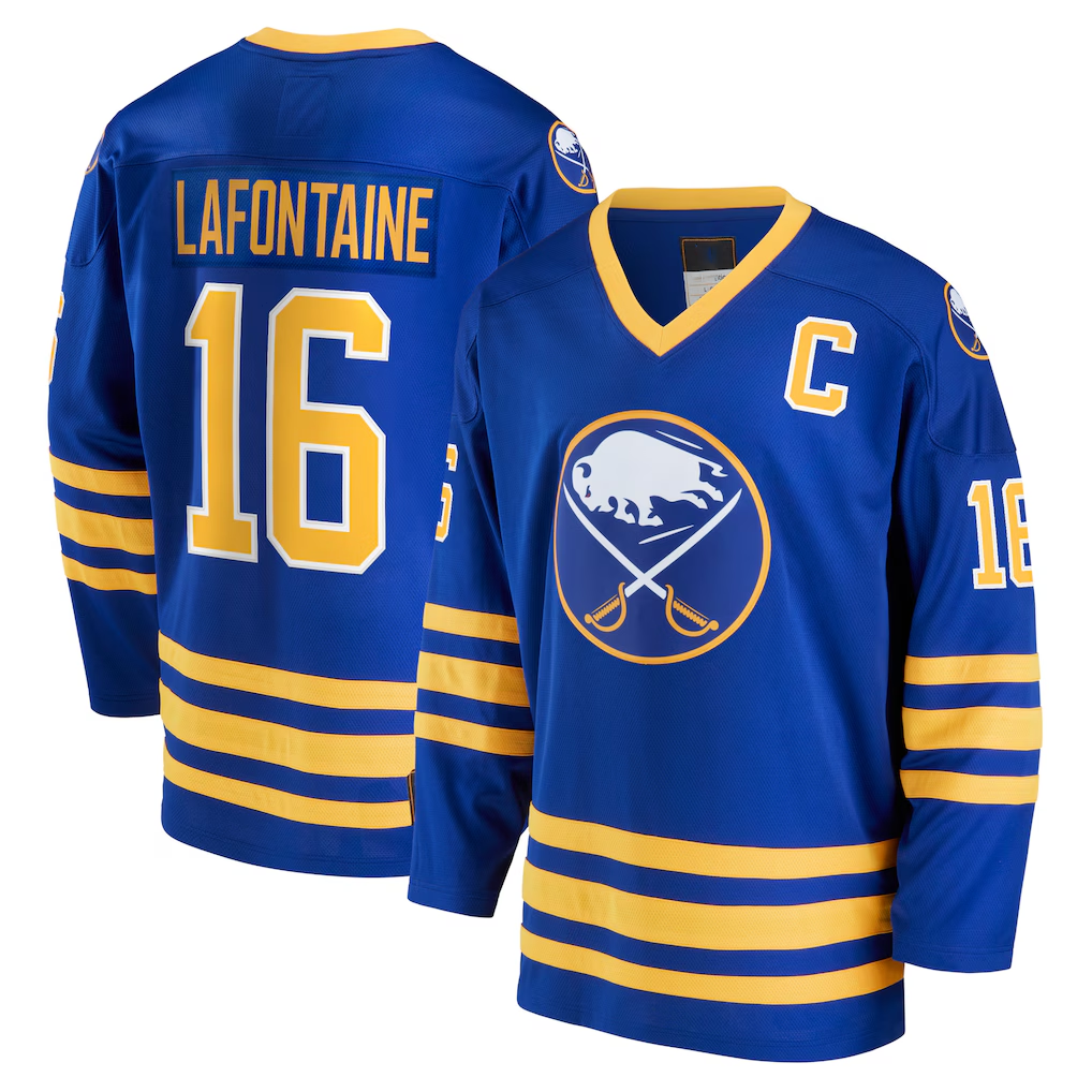MATTH B.Sabres #16 Pat LaFontaine Royal Breakaway Retired Player Stitched Jerseys