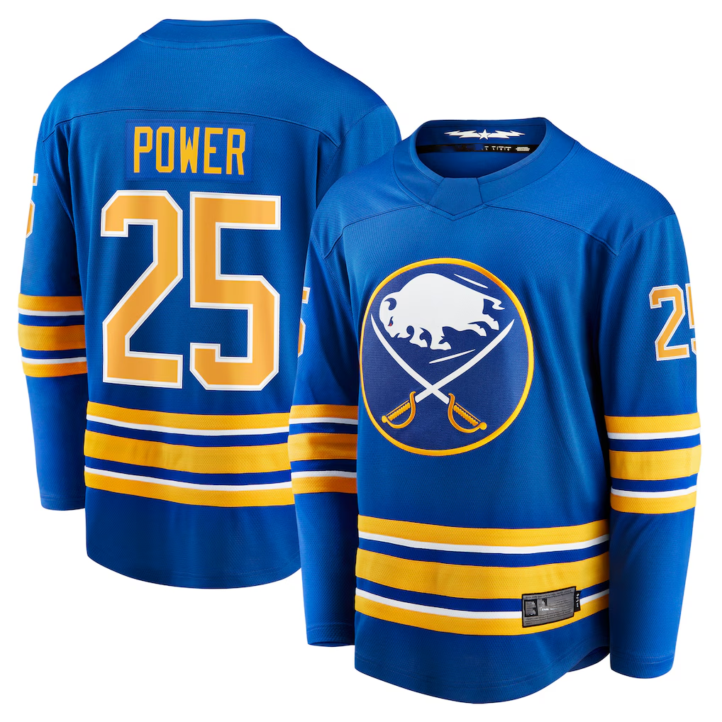 MATTH B.Sabres #25 Owen Power Royal Home Breakaway Player Stitched Jerseys