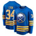 MATTH B.Sabres #34 Alex Lyon Royal Home Breakaway Stitched Jerseys