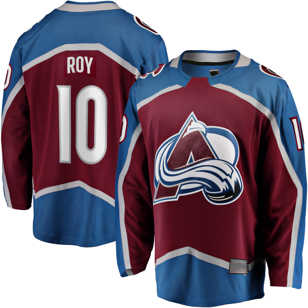 MATTH C.Avalanche #10 Nicolas Roy Burgundy Home Breakaway Jerseys