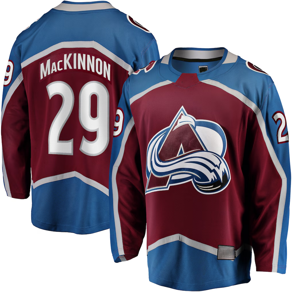 MATTH C.Avalanche #29 Nathan MacKinnon Burgundy Home Breakaway Jerseys