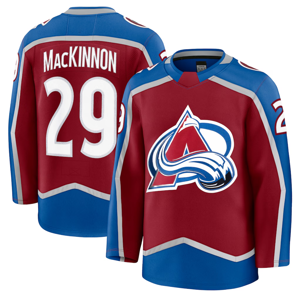 MATTH C.Avalanche #29 Nathan MacKinnon Burgundy Home Premium Jerseys