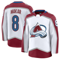 MATTH C.Avalanche #8 Cale Makar White Away Premium Jerseys
