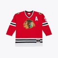 MATTH C.Blackhawks Bobby Hull Mitchell & Ness Red 1966 Power Play Jerseys