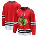 MATTH C.Blackhawks Red Centennial Breakaway Jerseys