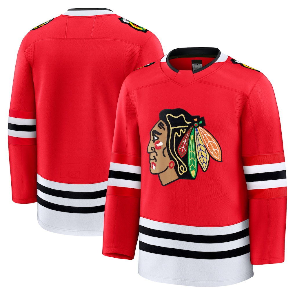MATTH C.Blackhawks Red Home Premium Jerseys