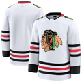MATTH C.Blackhawks White Away Premium Jerseys
