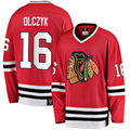 MATTH C.Blackhawks #16 Eddie Olczyk Red Premier Breakaway Retired Player Jerseys