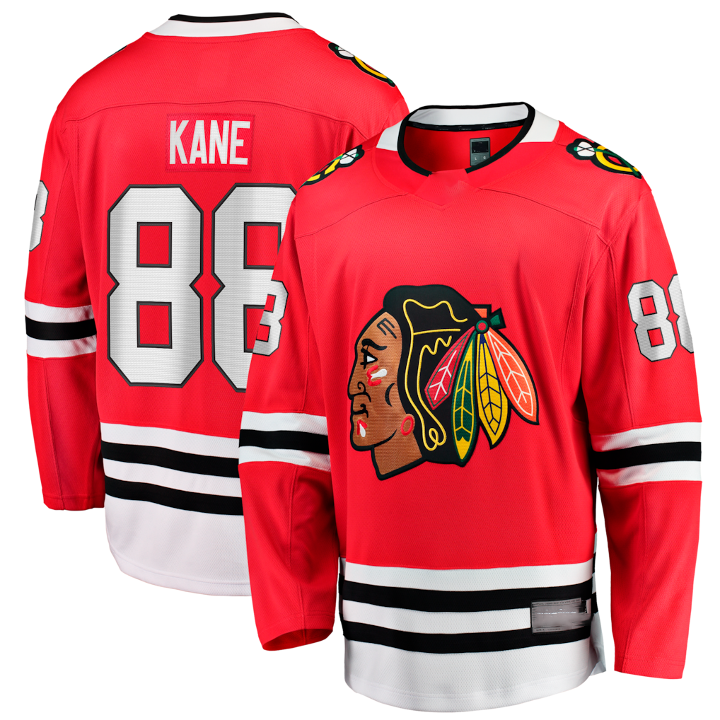 MATTH C.Blackhawks #88 Patrick Kane Red Home Breakaway Jerseys