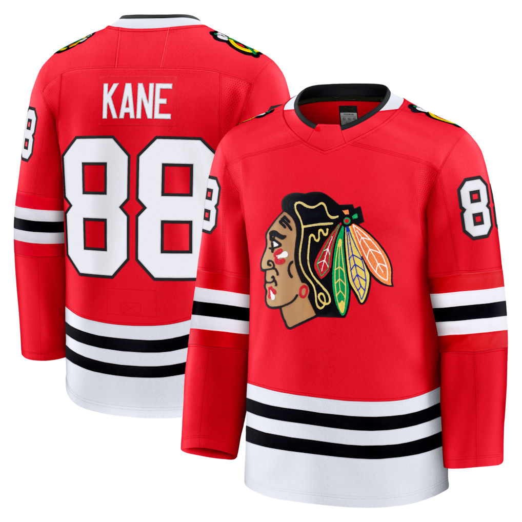 MATTH C.Blackhawks #88 Patrick Kane Red Premium Jerseys