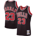 MATTH C.Bulls #23 Michael Jordan Mitchell & Ness Black 1995-96 Hardwood Classics Authentic Jerseys