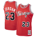 MATTH C.Bulls #23 Michael Jordan Mitchell & Ness Red 198485 Hardwood Classics Rookie Authentic Jerseys