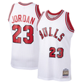 MATTH C.Bulls #23 Michael Jordan Mitchell & Ness White 1984-85 Hardwood Classics Rookie Authentic Jerseys