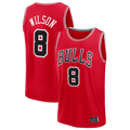 MATTH C.Bulls #8 Caleb Wilson Red 2026 Draft First Round Pick Fast Break Jerseys - Icon Edition