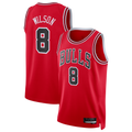 MATTH C.Bulls #8 Caleb Wilson Red 2026 Draft Swingman Jerseys - Icon Edition