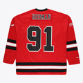 MATTH C.Bulls #91 Dennis Rodman Mitchell & Ness Red Big & Tall  Hockey Jerseys