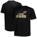 MATTH C.Cavaliers Black Big & Tall Pop Full-Button Jerseys