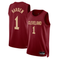MATTH C.Cavaliers #1 James Harden Wine Swingman Jerseys - Icon Edition