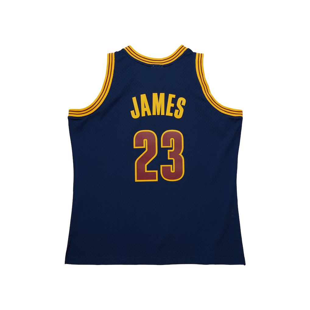 MATTH C.Cavaliers #23 LeBron James Mitchell & Ness Navy Big & Tall Hardwood Classics 2008-09 Swingman Jerseys