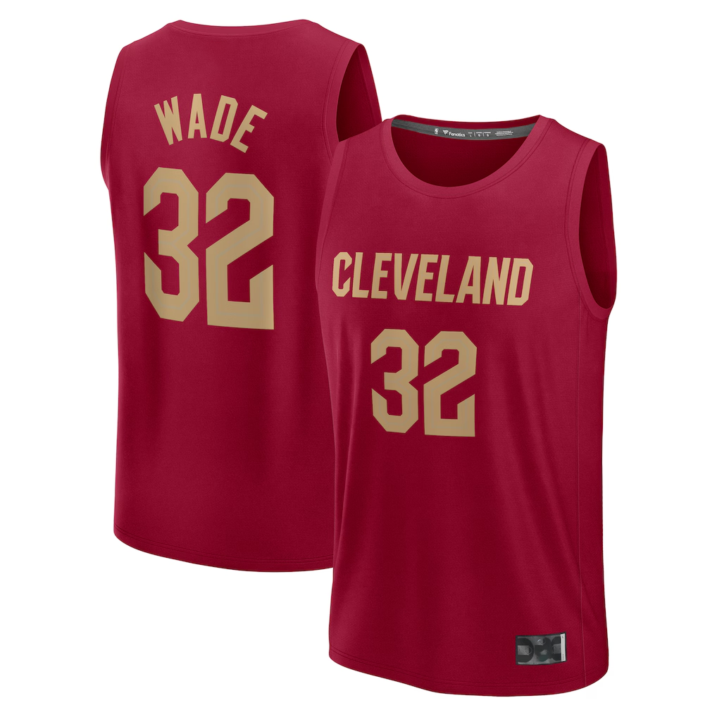 MATTH C.Cavaliers #32 Dean Wade Wine Fast Break Player Jerseys - Icon Edition
