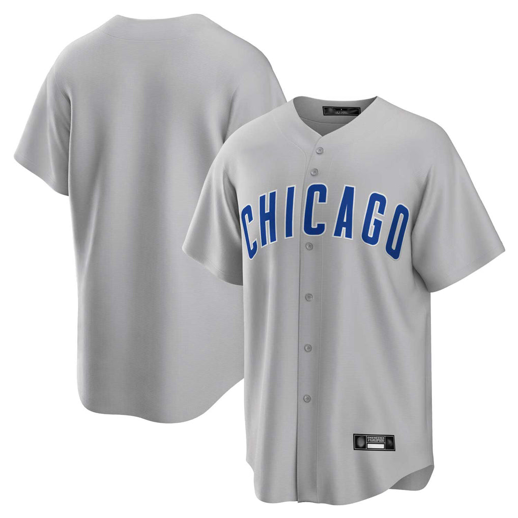 MATTH C.Cubs Gray Home Game Blank Player Stitched Jerseys