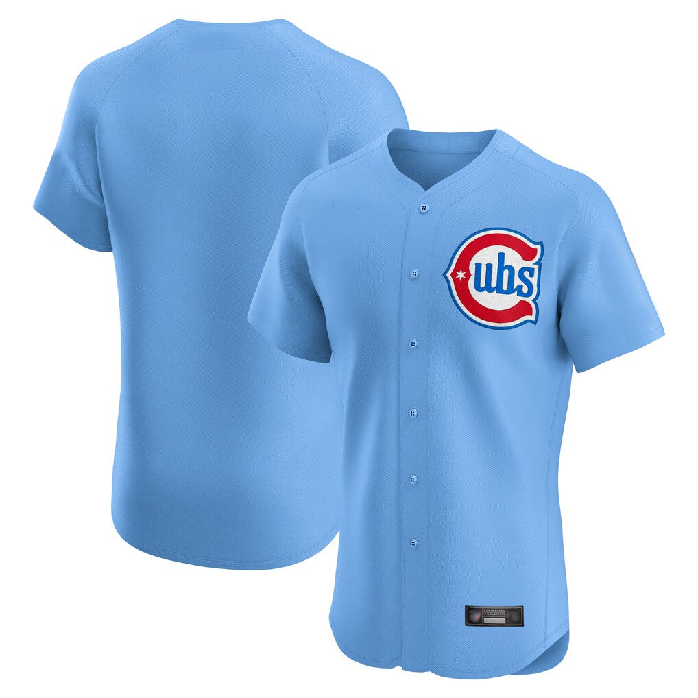 MATTH C.Cubs Light Blue Limited Elite Home Game Blank Player Stitched Jerseys