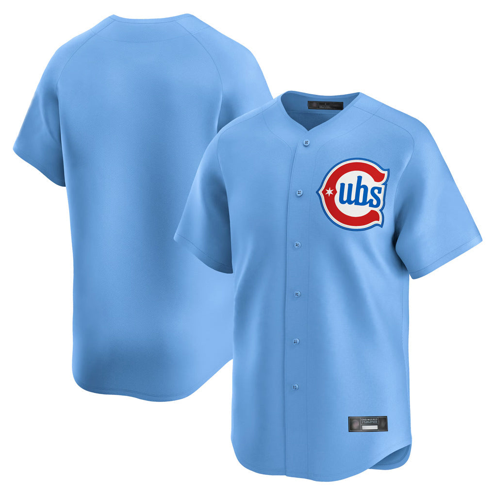 MATTH C.Cubs Light Blue Limited Home Blank Player Stitched Jerseys