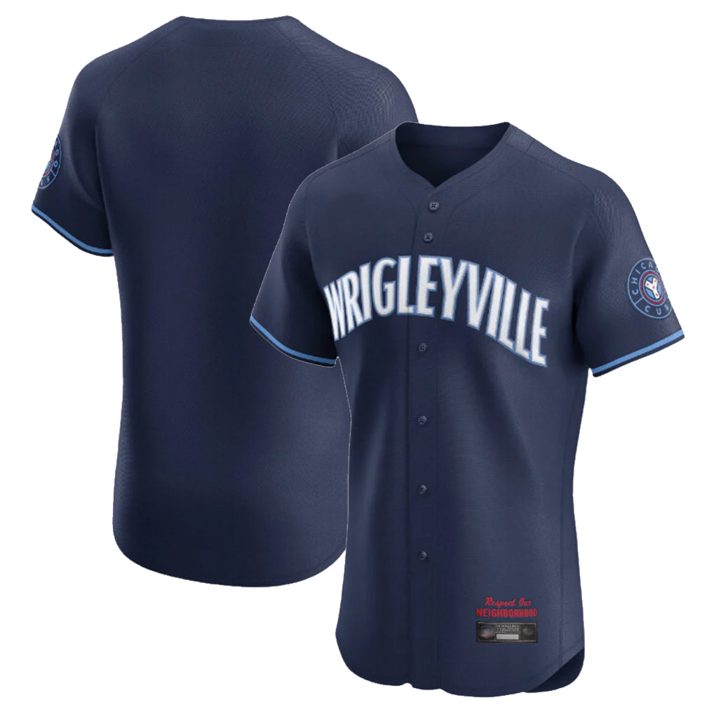 MATTH C.Cubs Navy City Connect Limited Elite Home Game Blank Player Stitched Jerseys