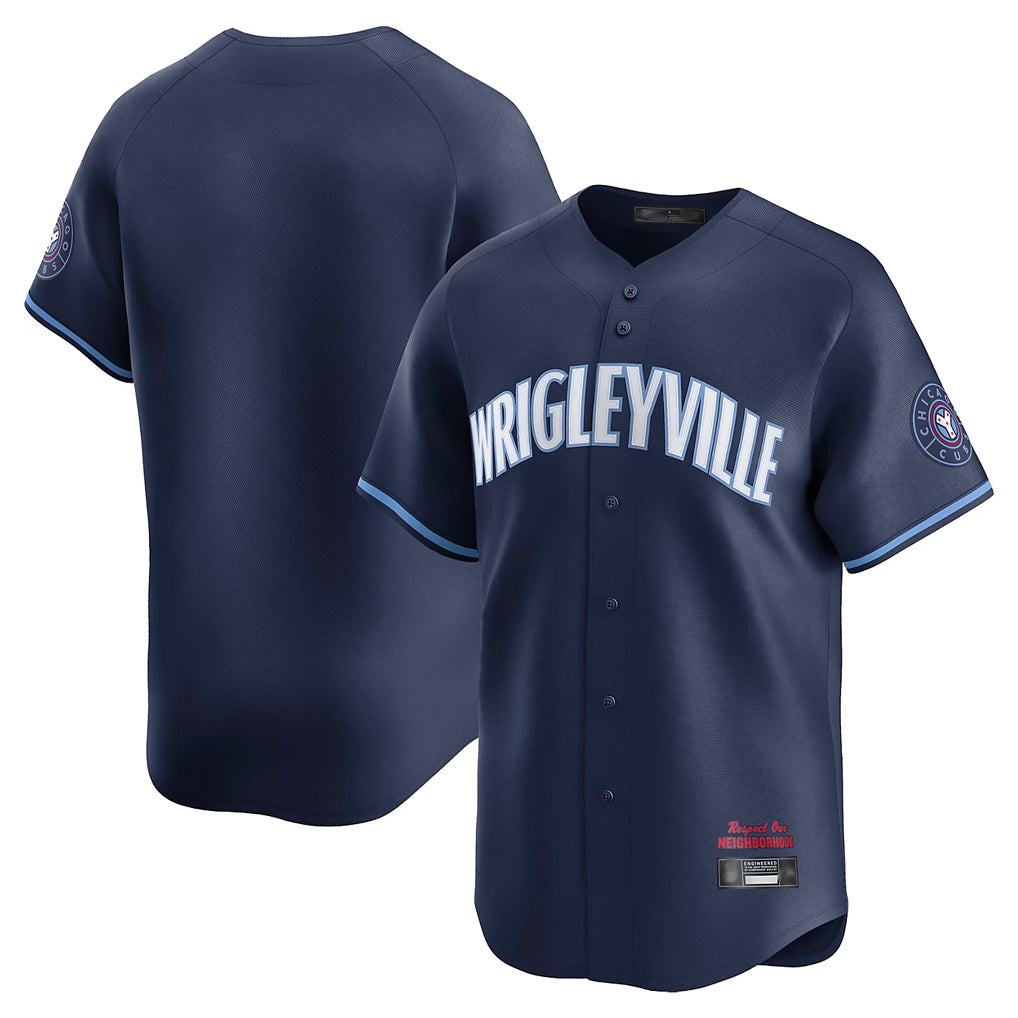 MATTH C.Cubs Navy City Connect Limited Home Blank Player Stitched Jerseys