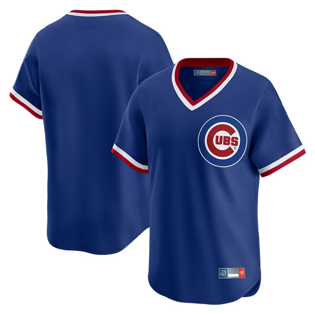 MATTH C.Cubs Royal T-shirt Cooperstown Collection Limited Blank Player Stitched Jerseys