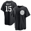 MATTH C.Cubs #15 Carson Kelly Player Black Game Stitched Jerseys