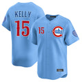 MATTH C.Cubs #15 Carson Kelly Player Light Blue Limited Home Stitched Jerseys