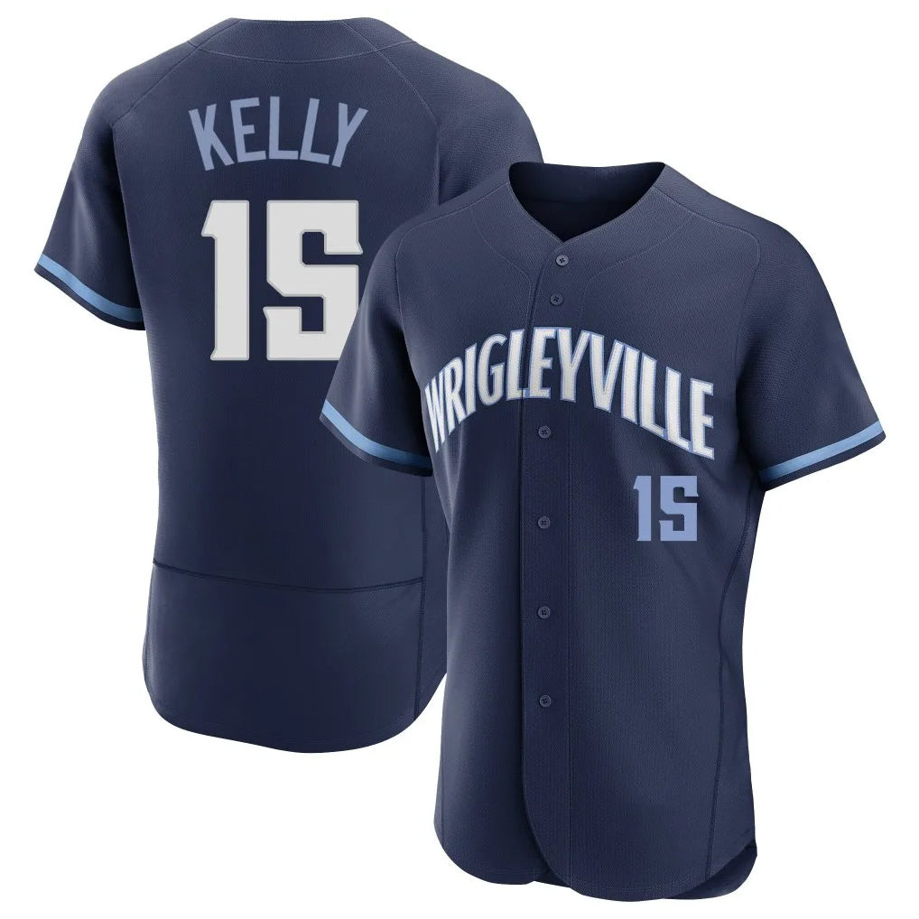 MATTH C.Cubs #15 Carson Kelly Player Navy City Connect Limited Elite Home Stitched Jerseys