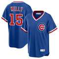 MATTH C.Cubs #15 Carson Kelly Player Royal T-shirt Cooperstown Collection Limited Stitched Jerseys