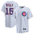 MATTH C.Cubs #15 Carson Kelly Player White Limited Home Game Stitched Jerseys