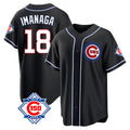 MATTH C.Cubs #18 Shota Imanaga Player Black Fashion Out 150th Anniversary Game Stitched Jerseys