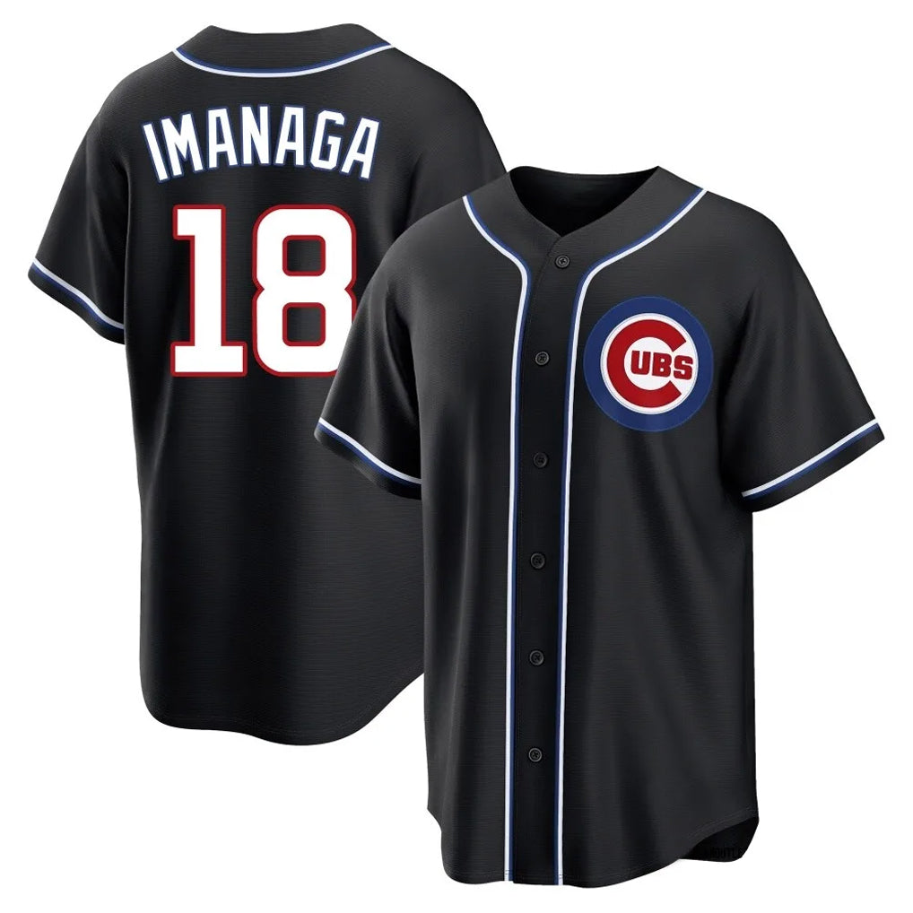 MATTH C.Cubs #18 Shota Imanaga Player Black Fashion Out Game Stitched Jerseys