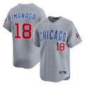 MATTH C.Cubs #18 Shota Imanaga Player Gray Road Limited Home Stitched Jerseys