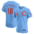 MATTH C.Cubs #18 Shota Imanaga Player Light Blue Limited Elite Home Stitched Jerseys