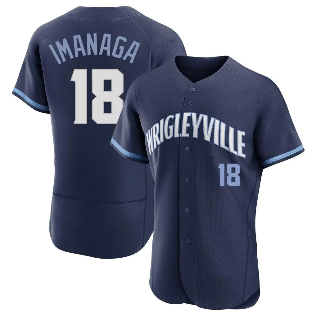 MATTH C.Cubs #18 Shota Imanaga Player Navy City Connect Limited Elite Home Stitched Jerseys