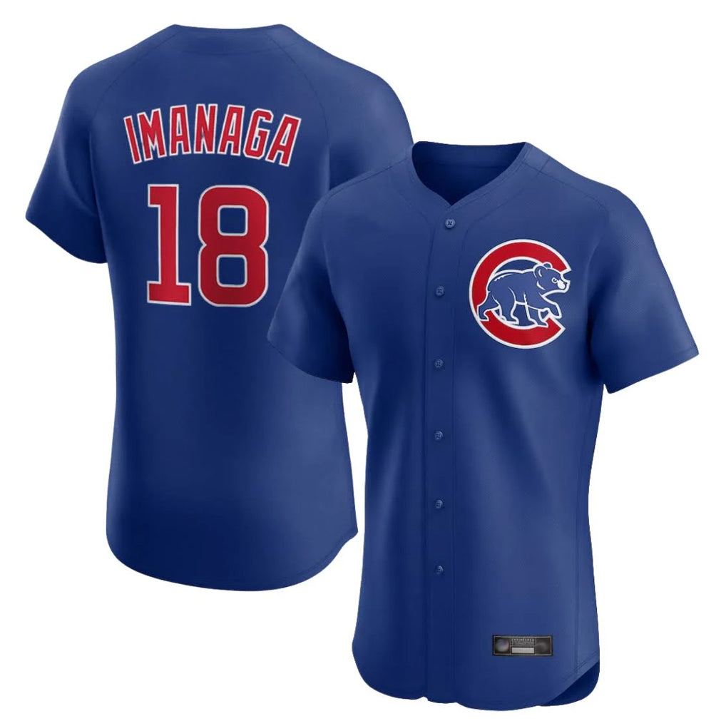MATTH C.Cubs #18 Shota Imanaga Player Royal Limited Elite Home Stitched Jerseys