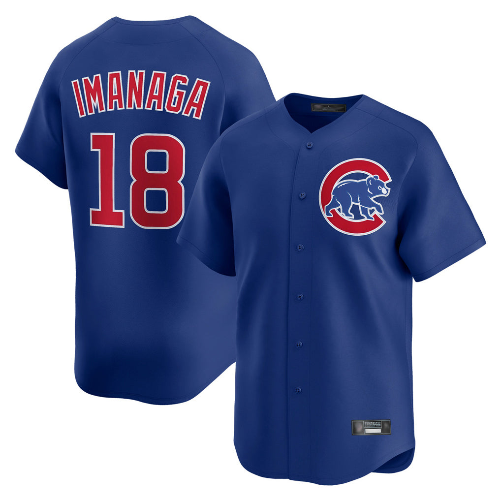 MATTH C.Cubs #18 Shota Imanaga Player Royal Limited Home Stitched Jerseys