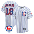MATTH C.Cubs #18 Shota Imanaga Player White 150th Anniversary Home Game Stitched Jerseys