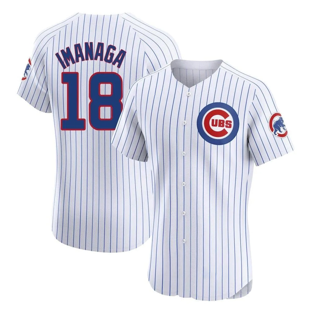 MATTH C.Cubs #18 Shota Imanaga Player White Limited Elite Home Game Stitched Jerseys