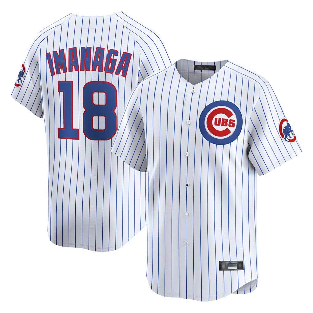 MATTH C.Cubs #18 Shota Imanaga Player White Limited Home Game Stitched Jerseys