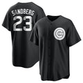 MATTH C.Cubs #23 Ryne Sandberg Player Black Game Stitched Jerseys
